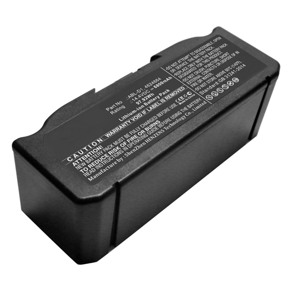 Synergy Digital Vacuum Cleaner Battery, Compatible with iRobot 4624864, ABL-D1 Vacuum Cleaner Battery (14.4, Li-ion, 6800mAh)