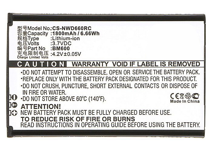 Synergy Digital Wifi Hotspot Battery, Compatible with Nubia 6BT-R600A-0006 Wifi Hotspot Battery (Li-ion, 3.7V, 1800mAh)
