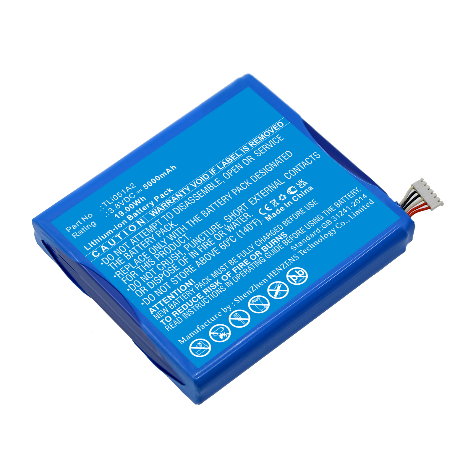 Synergy Digital Wifi Hotspot Battery, Compatible with Alcatel TLi051A2 Wifi Hotspot Battery (Li-ion, 3.8V, 5000mAh)