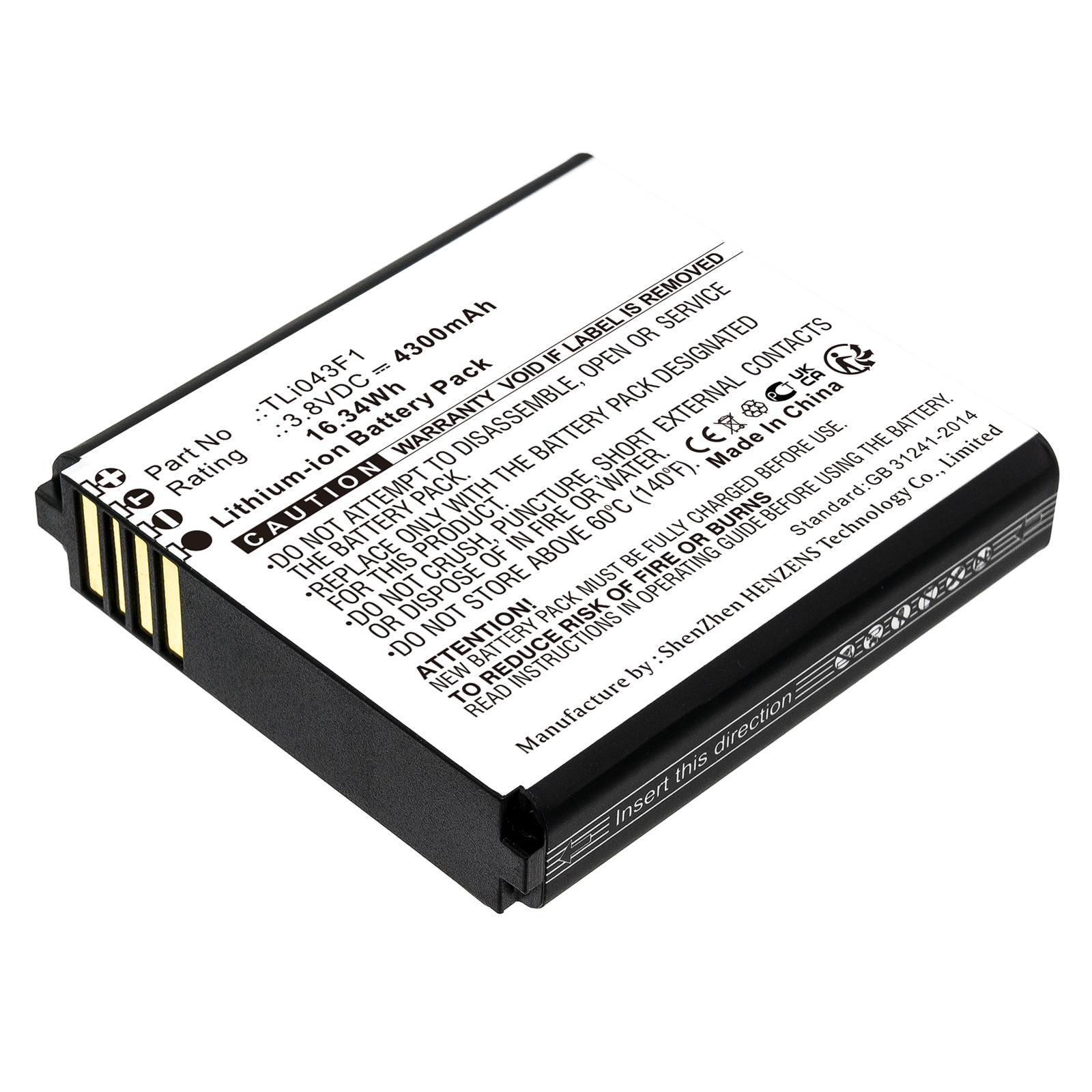 Synergy Digital Wifi Hotspot Battery, Compatible with Alcatel TLi043F1 Wifi Hotspot Battery (Li-ion, 3.8V, 4300mAh)