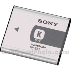 Sony NP-BK1 Lithium-Ion Rechargeable Battery  (3.6 volt - 980 mAh)