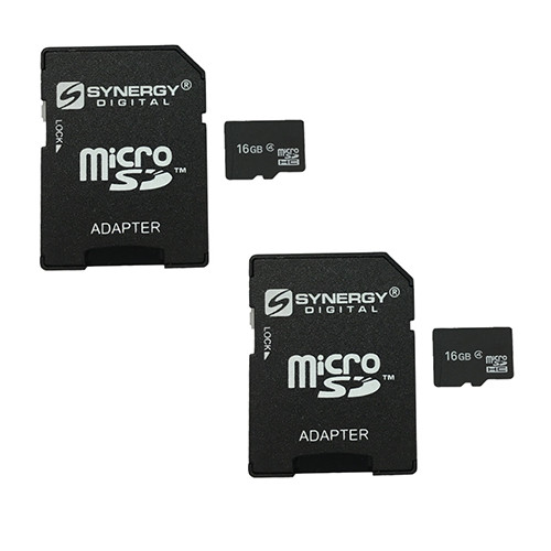 2 x 16GB microSDHC Memory Card with SD Adapter (2 Pack)