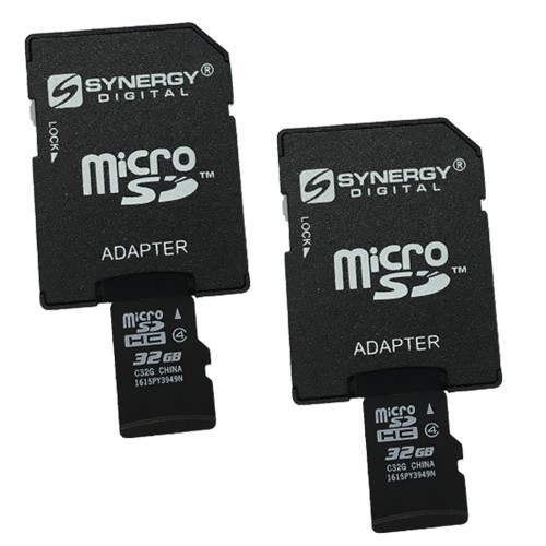 2 x 32GB microSDHC Memory Card with SD Adapter (2 Pack)