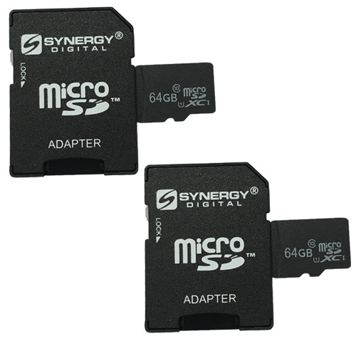 2 x 64GB microSDXC Class 10 Extreme Memory Card with SD Adapter (2 Pack)