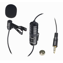 Vidpro XM-L Wired Lavalier microphone - 20' Audio Cable - For DSLR's, Camcorders, Video Cameras and Smart Phones