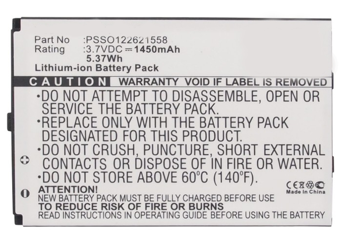 Batteries for HandHeldBarcode Scanner