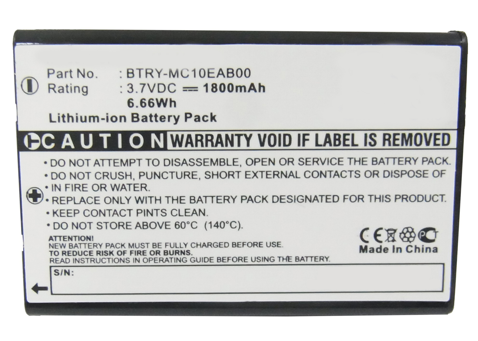 Batteries for SymbolBarcode Scanner