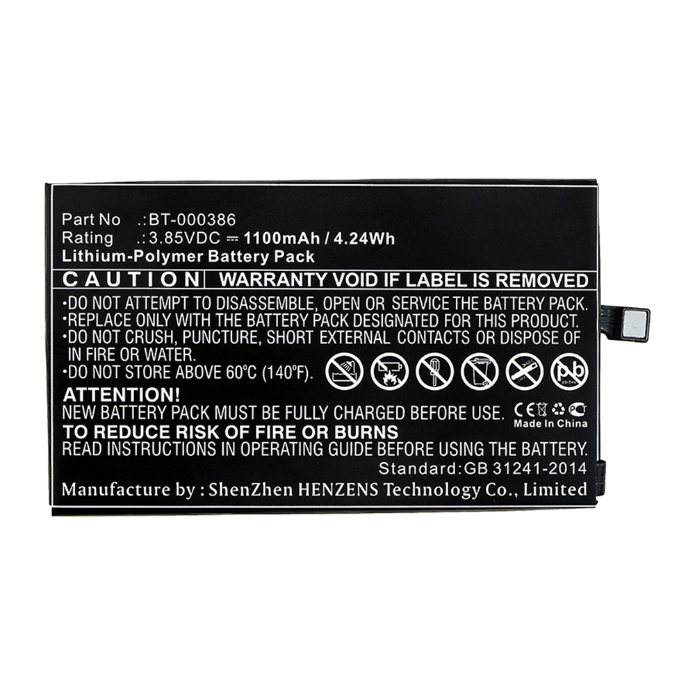 Batteries for ZebraBarcode Scanner