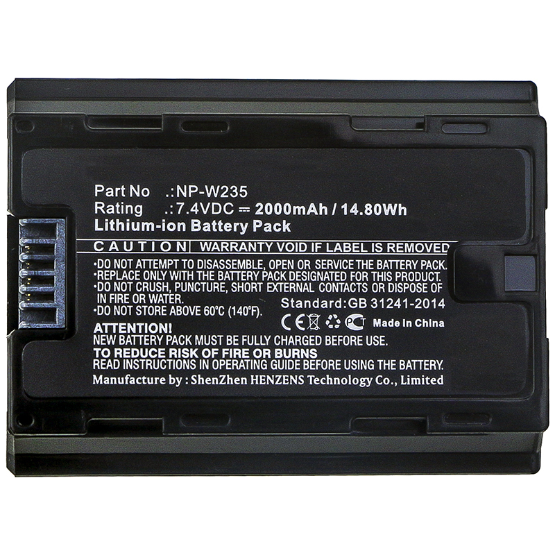 Batteries for FujifilmDigital Camera