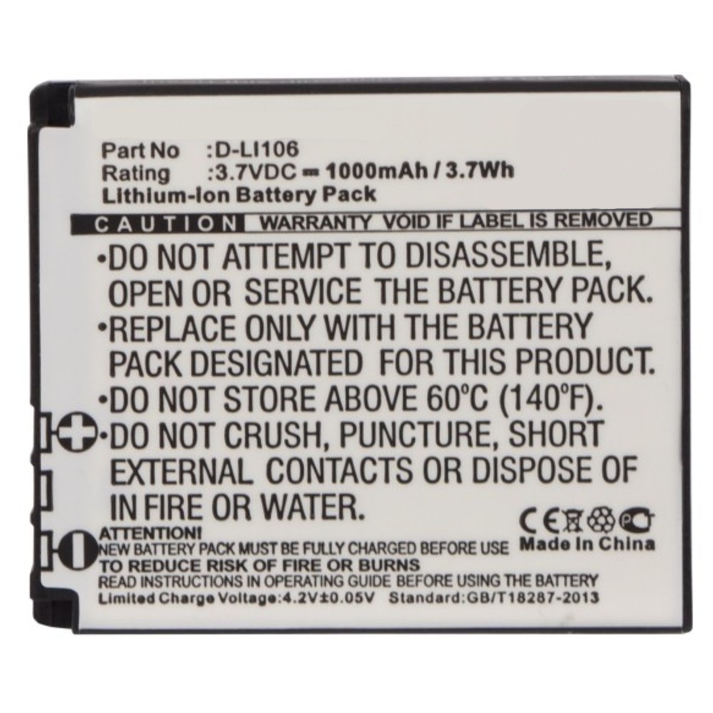 Batteries for PentaxDigital Camera