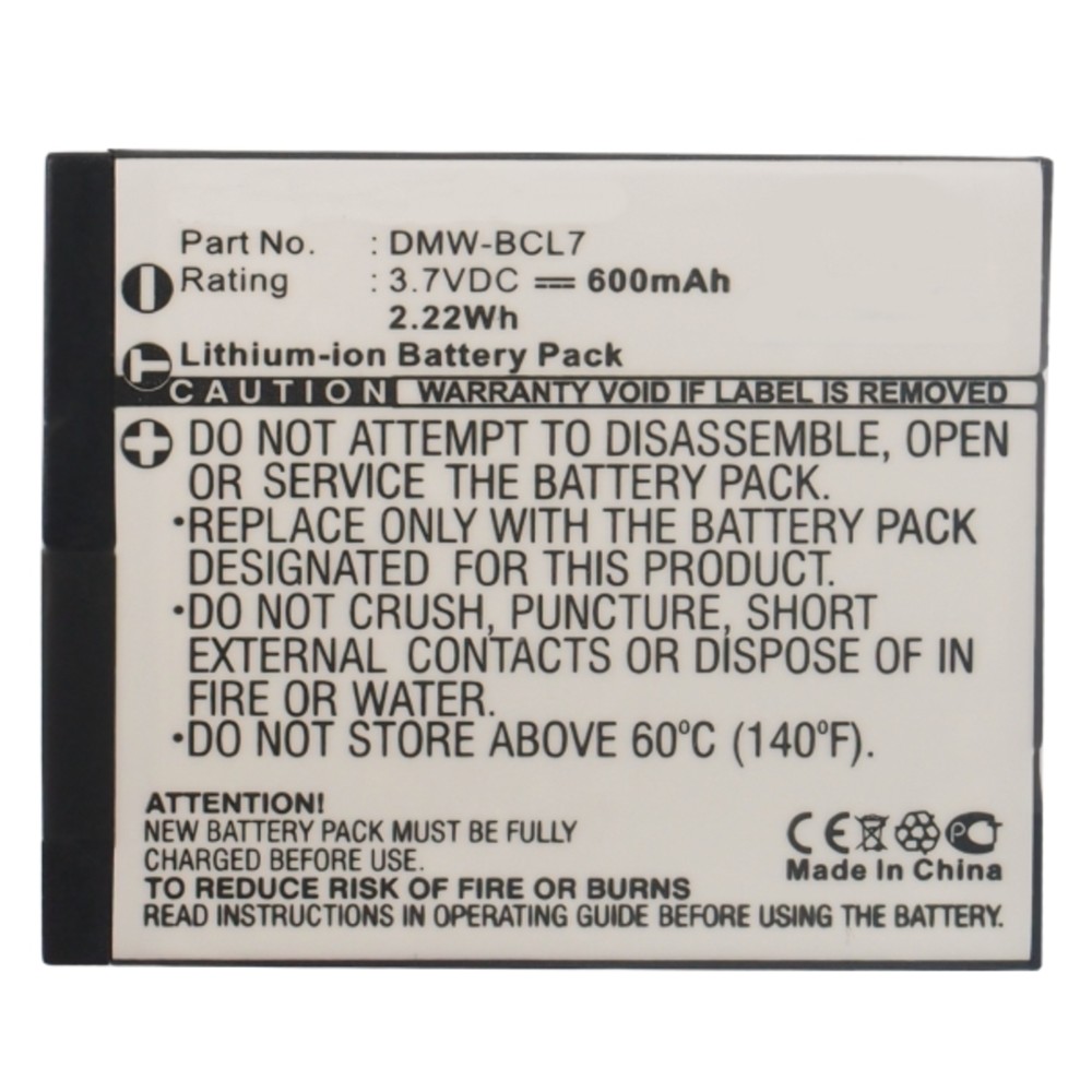 Batteries for Panasonic Lumix DMC-XS1 Digital Camera
