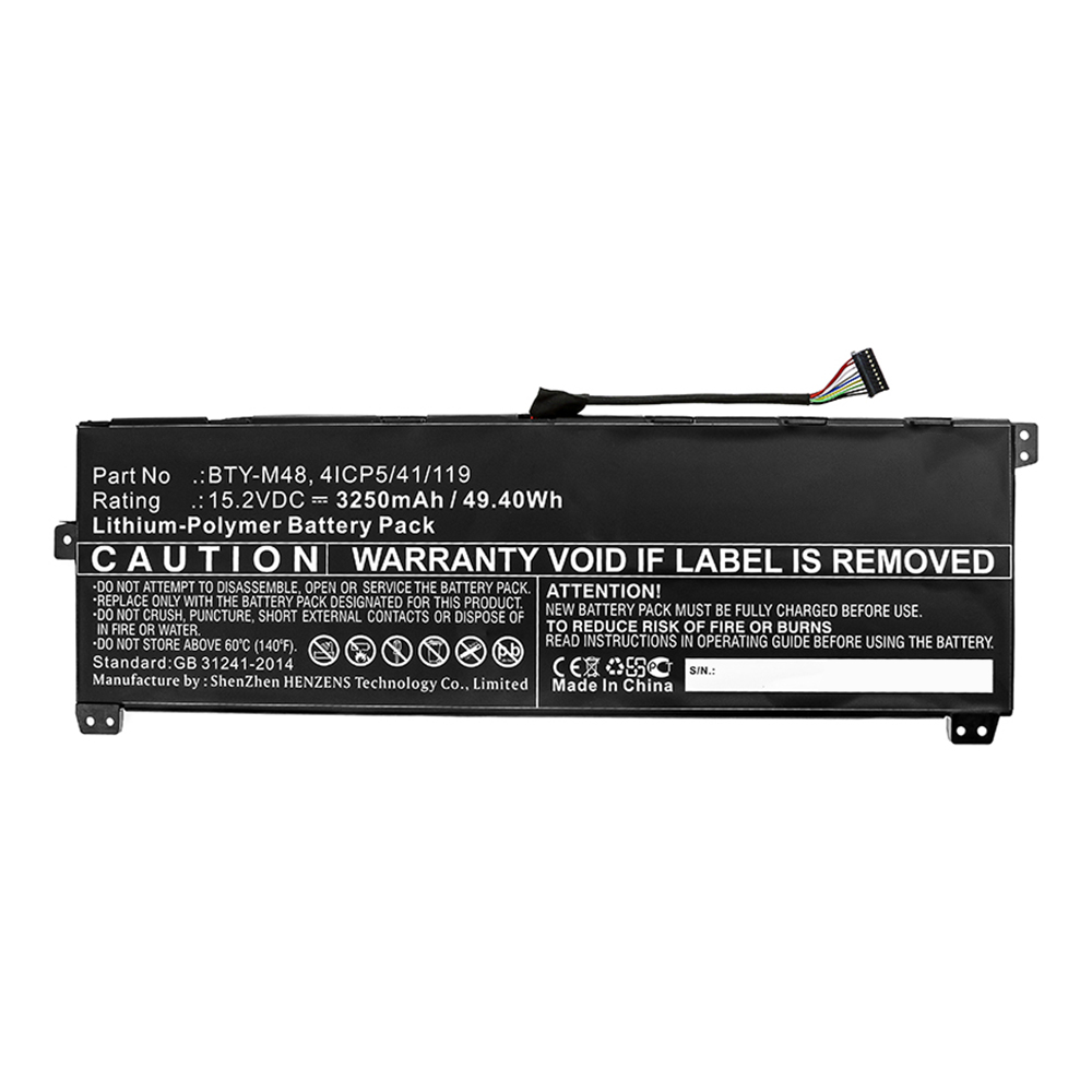 Batteries for MSILaptop