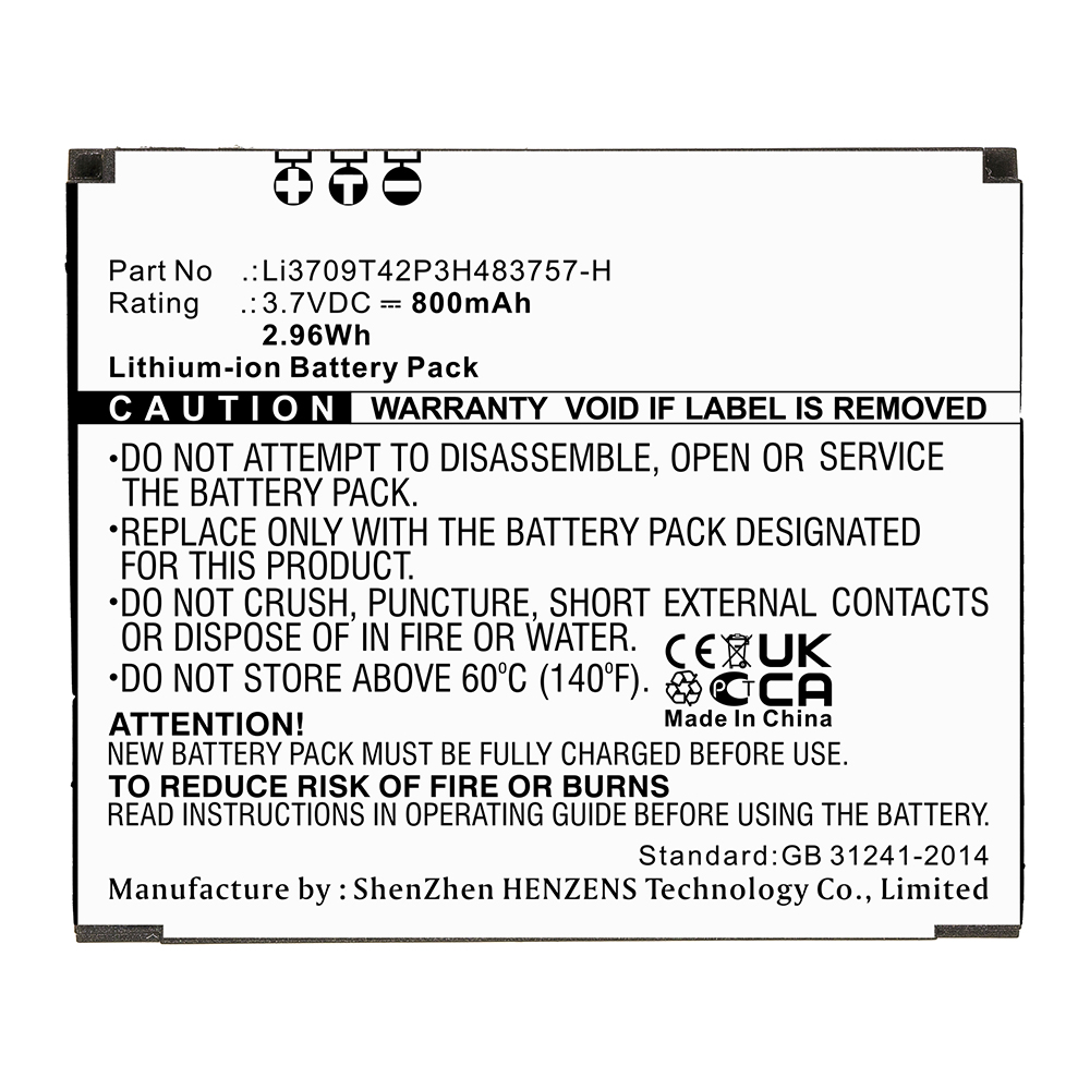 Batteries for ZTECell Phone