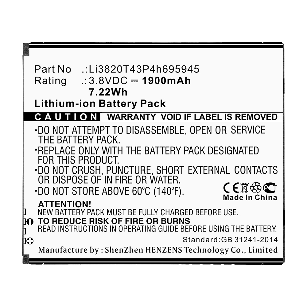 Batteries for ZTECell Phone