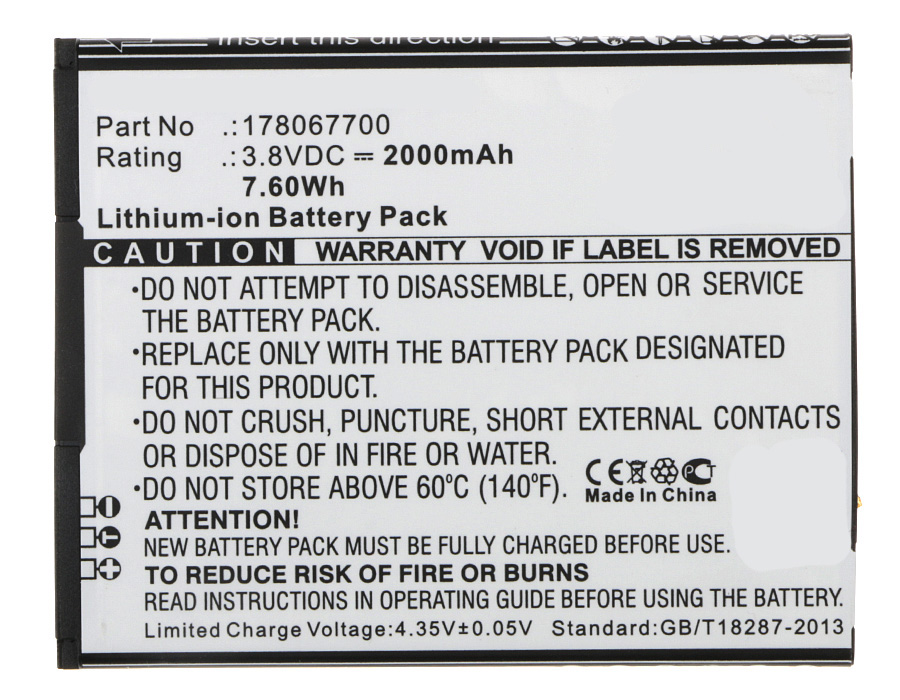 Batteries for MobiwireCell Phone