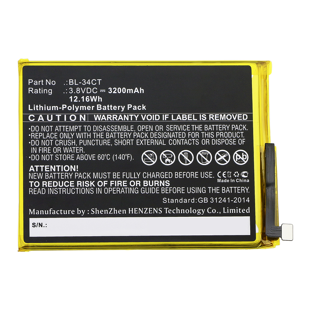 Batteries for Tecno BL-34CT Cell Phone