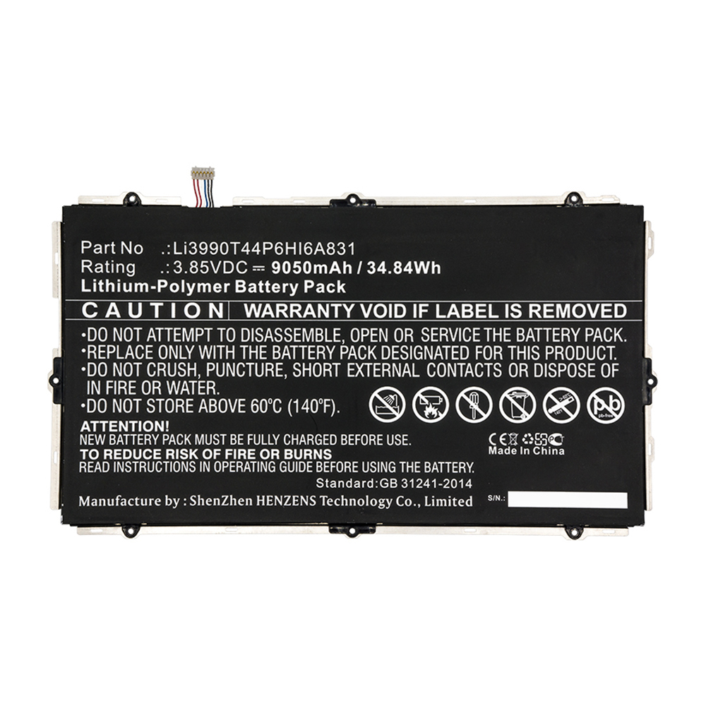 Batteries for ZTETablet