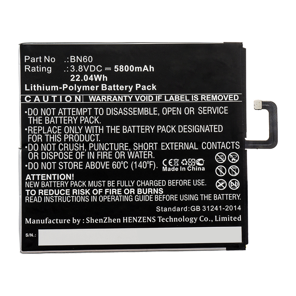 Batteries for XiaomiTablet