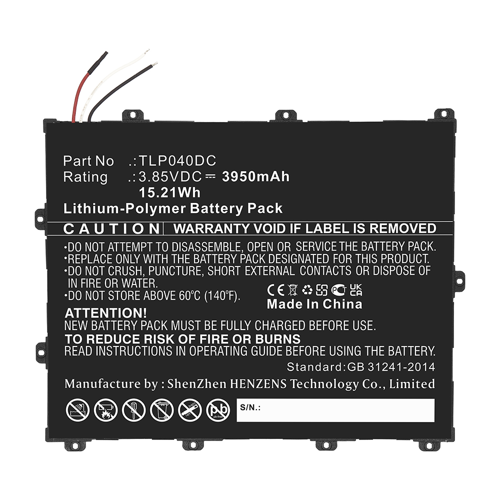 Batteries for AlcatelTablet