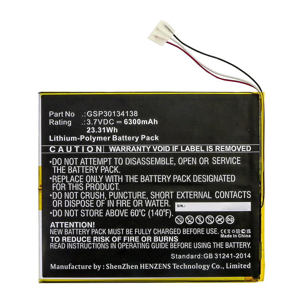 Batteries for Barnes & NobleTablet