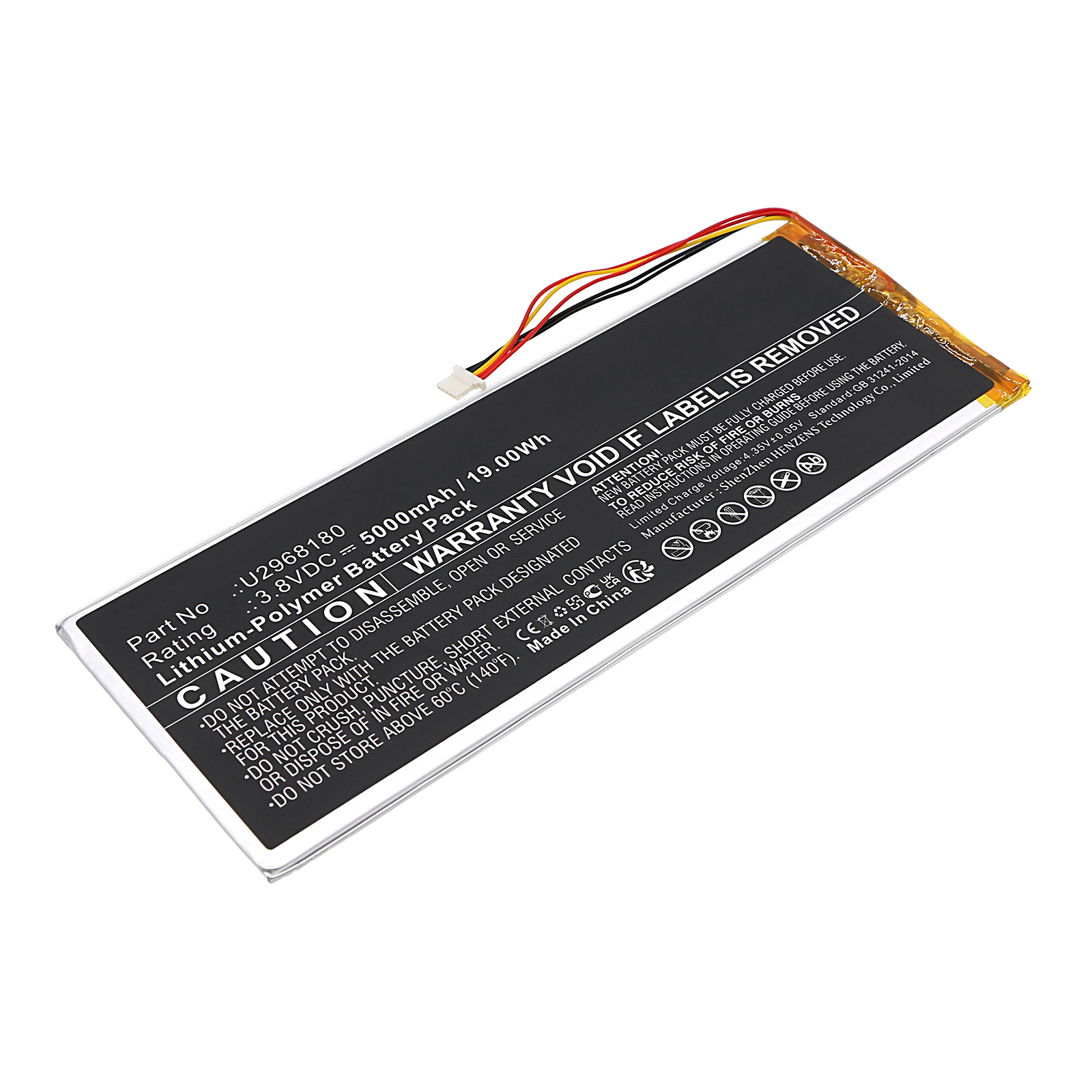 Batteries for ONNTablet