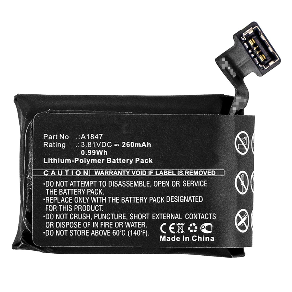 Batteries for AppleSmartwatch