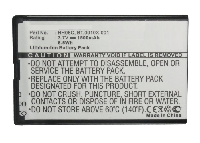 Synergy Digital Battery Compatible With Acer BT.0010X.001 Cellphone Battery - (Li-Ion, 3.7V, 1500 mAh / 5.55Wh)