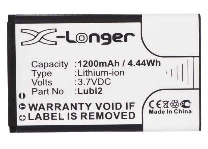 Synergy Digital Battery Compatible With ALIGATOR BL-5CV Cellphone Battery - (Li-Ion, 3.7V, 1200 mAh / 4.44Wh)