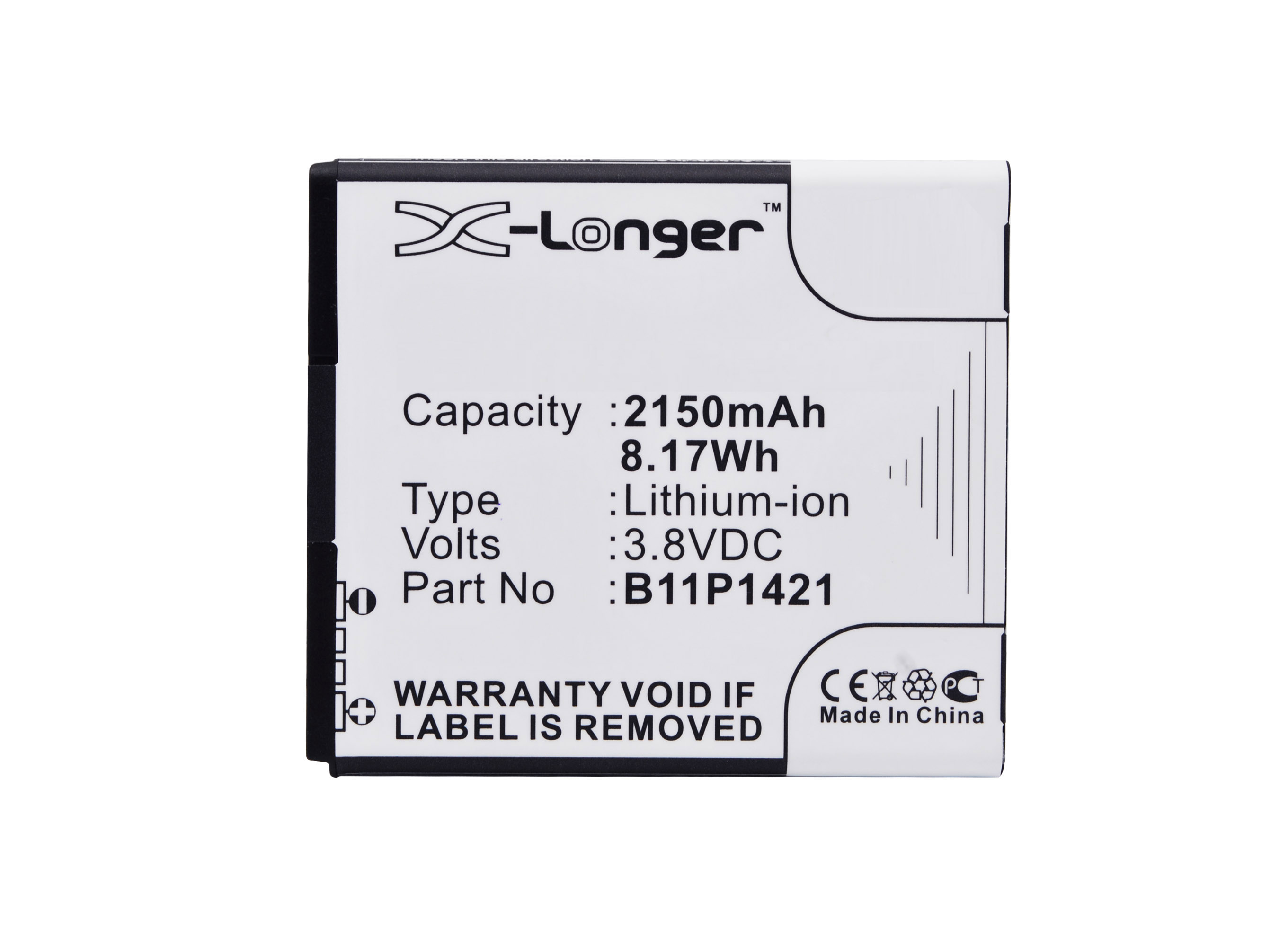 Synergy Digital Battery Compatible With Asus 0B200-00570300 Cellphone Battery - (Li-Ion, 3.8V, 2150 mAh / 8.17Wh)