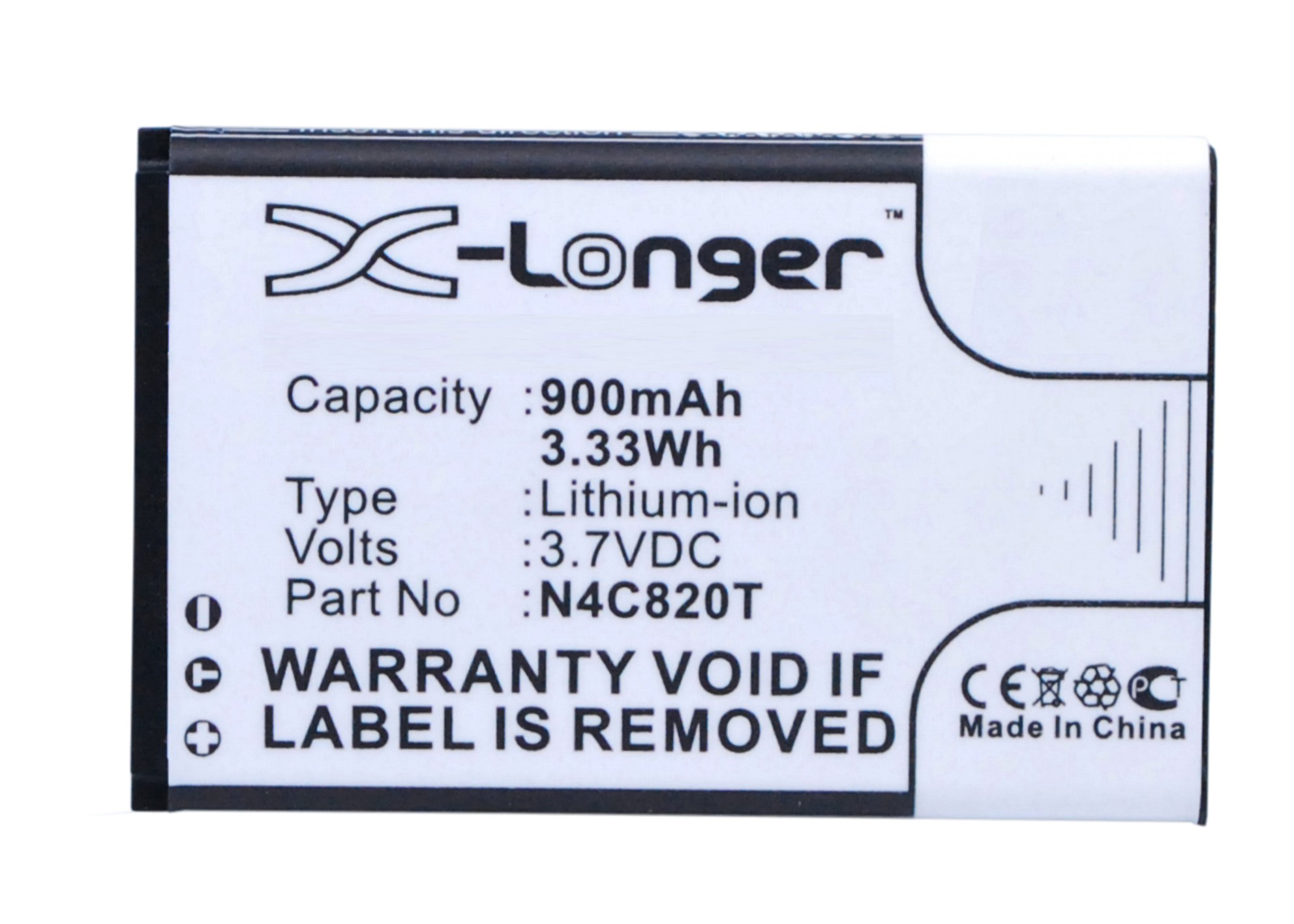 Synergy Digital Battery Compatible With BLU N4C600T Cellphone Battery - (Li-Ion, 3.7V, 900 mAh / 3.33Wh)