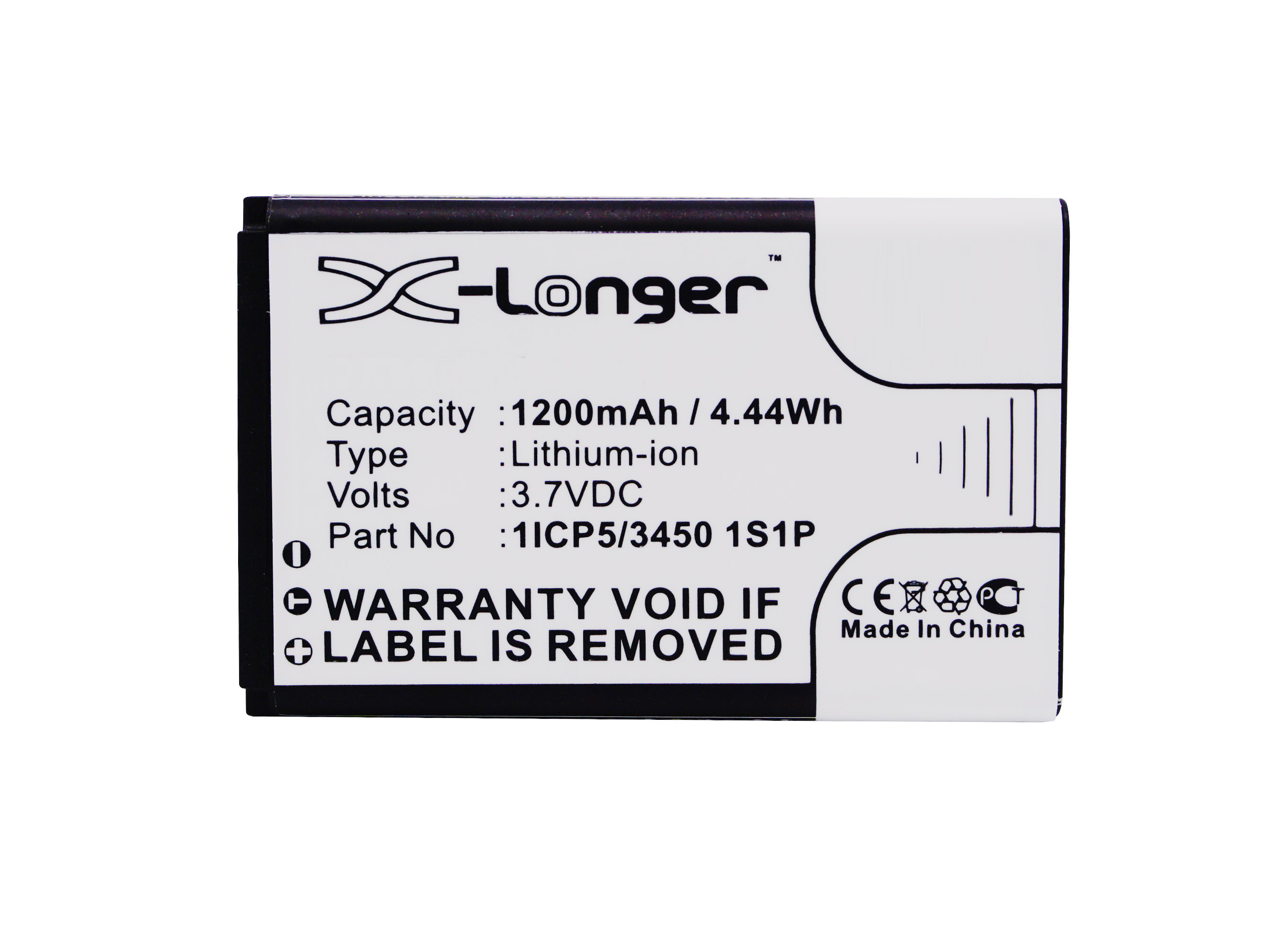 Synergy Digital Battery Compatible With CAT 1ICP5/34501S1P Cellphone Battery - (Li-Ion, 3.7V, 1200 mAh / 4.44Wh)