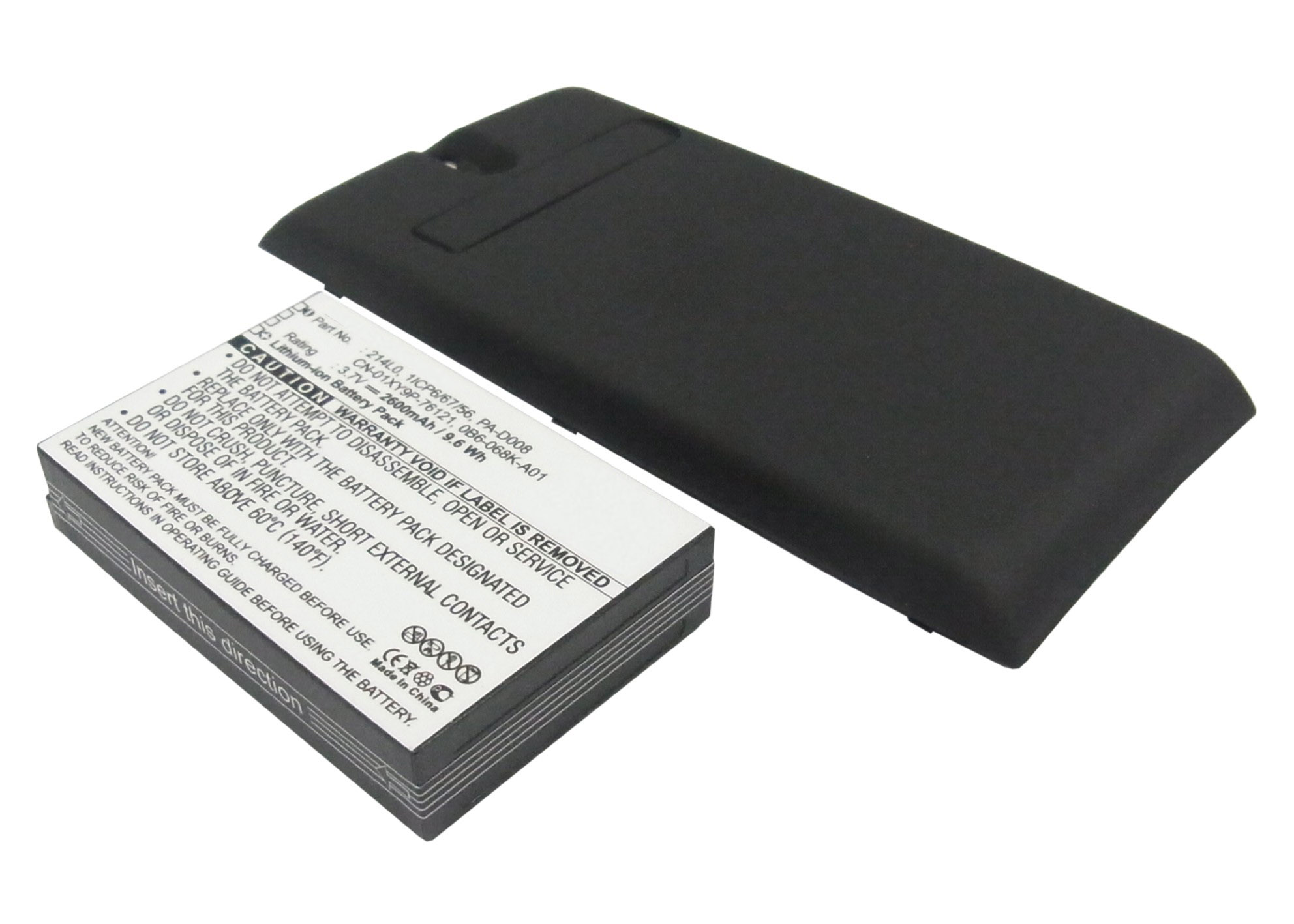 Synergy Digital Battery Compatible With DELL 0B6-068K-A01 Cellphone Battery - (Li-Ion, 3.7V, 2600 mAh / 9.62Wh)