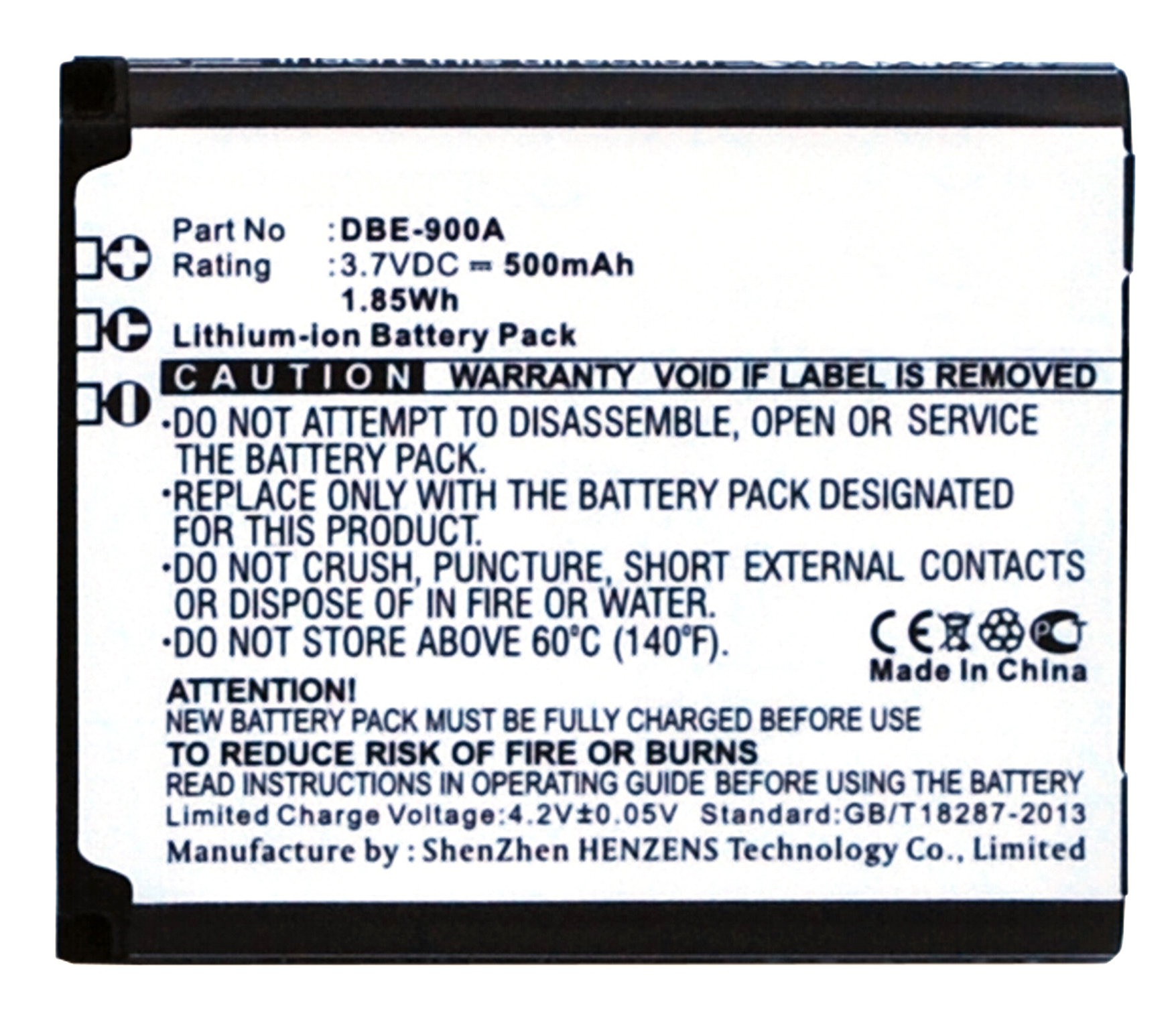 Synergy Digital Battery Compatible With Doro DBE-900A Cellphone Battery - (Li-Ion, 3.7V, 500 mAh / 1.85Wh)