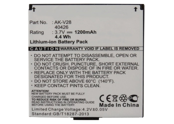 Synergy Digital Battery Compatible With Emporia 40426 Cellphone Battery - (Li-Ion, 3.7V, 1200 mAh / 4.44Wh)