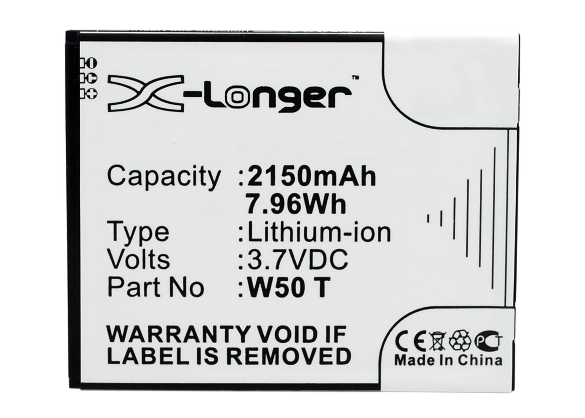 Synergy Digital Battery Compatible With Hasee BT78H Cellphone Battery - (Li-Ion, 3.7V, 2150 mAh / 7.96Wh)