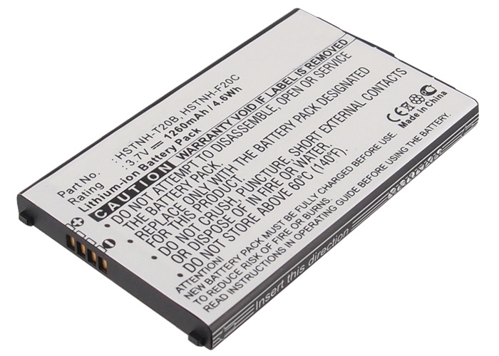 Synergy Digital Battery Compatible With HP 488185-001 Cellphone Battery - (Li-Ion, 3.7V, 1260 mAh / 4.6Wh)