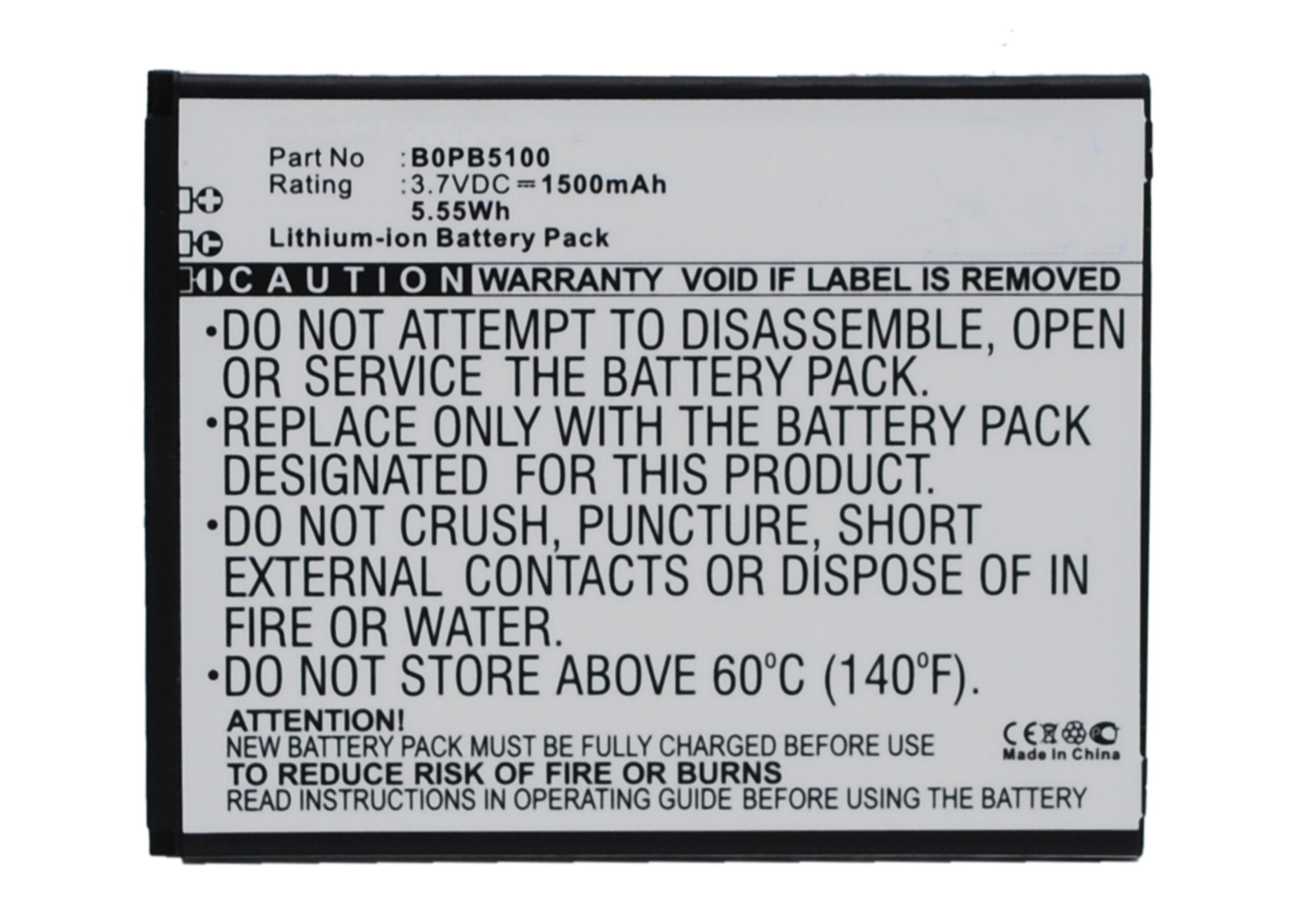 Synergy Digital Battery Compatible With HTC 5360570 Cellphone Battery - (Li-Ion, 3.7V, 1500 mAh / 5.55Wh)