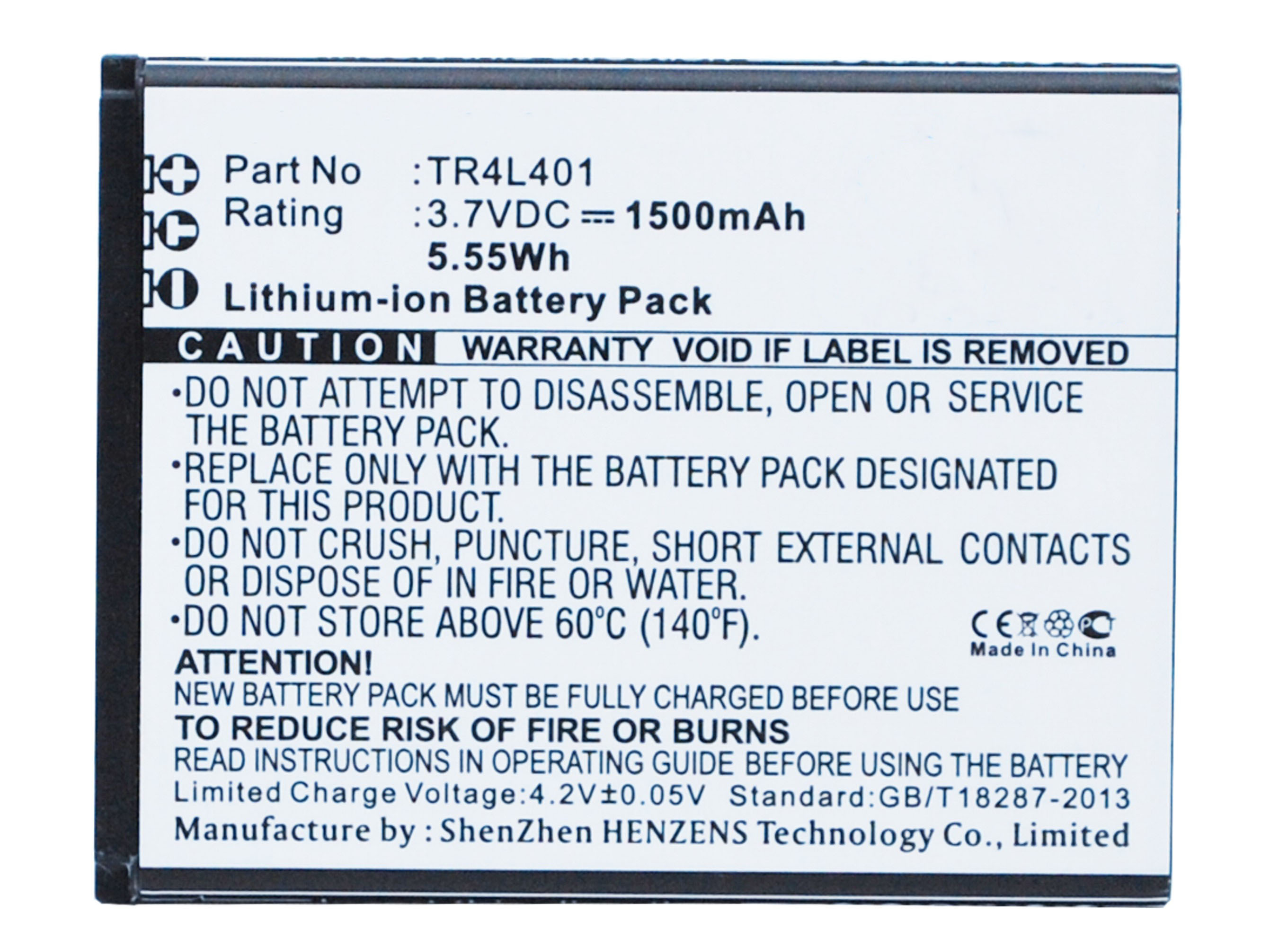 Synergy Digital Battery Compatible With KAZAM TR4L40 Cellphone Battery - (Li-Ion, 3.7V, 1500 mAh / 5.55Wh)