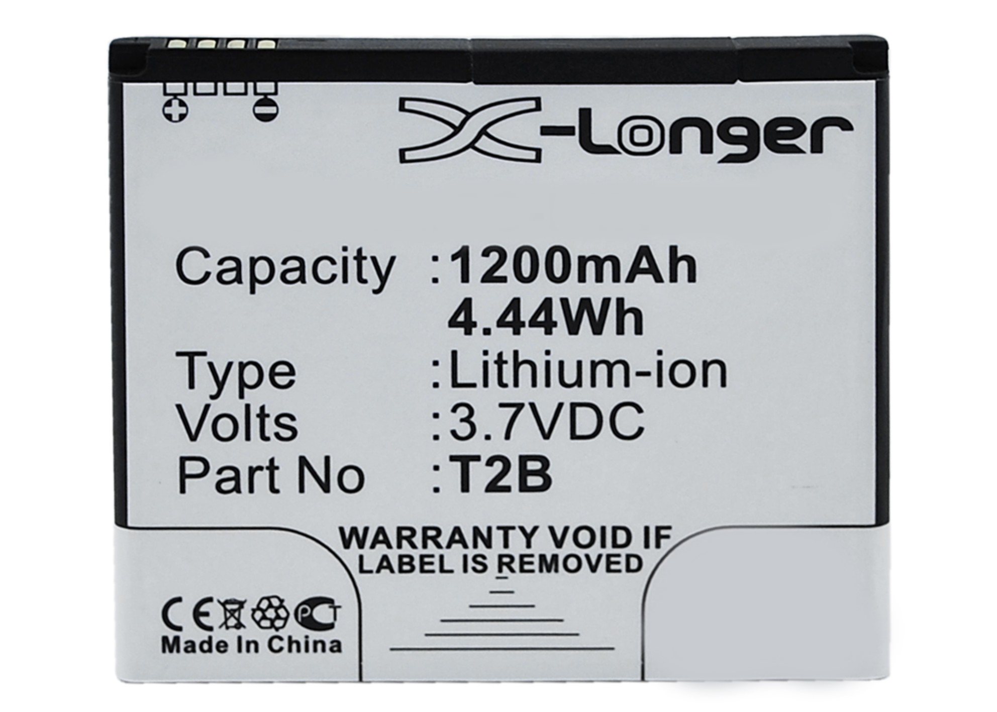Synergy Digital Battery Compatible With Lumigon T2B Cellphone Battery - (Li-Ion, 3.7V, 1200 mAh / 4.44Wh)