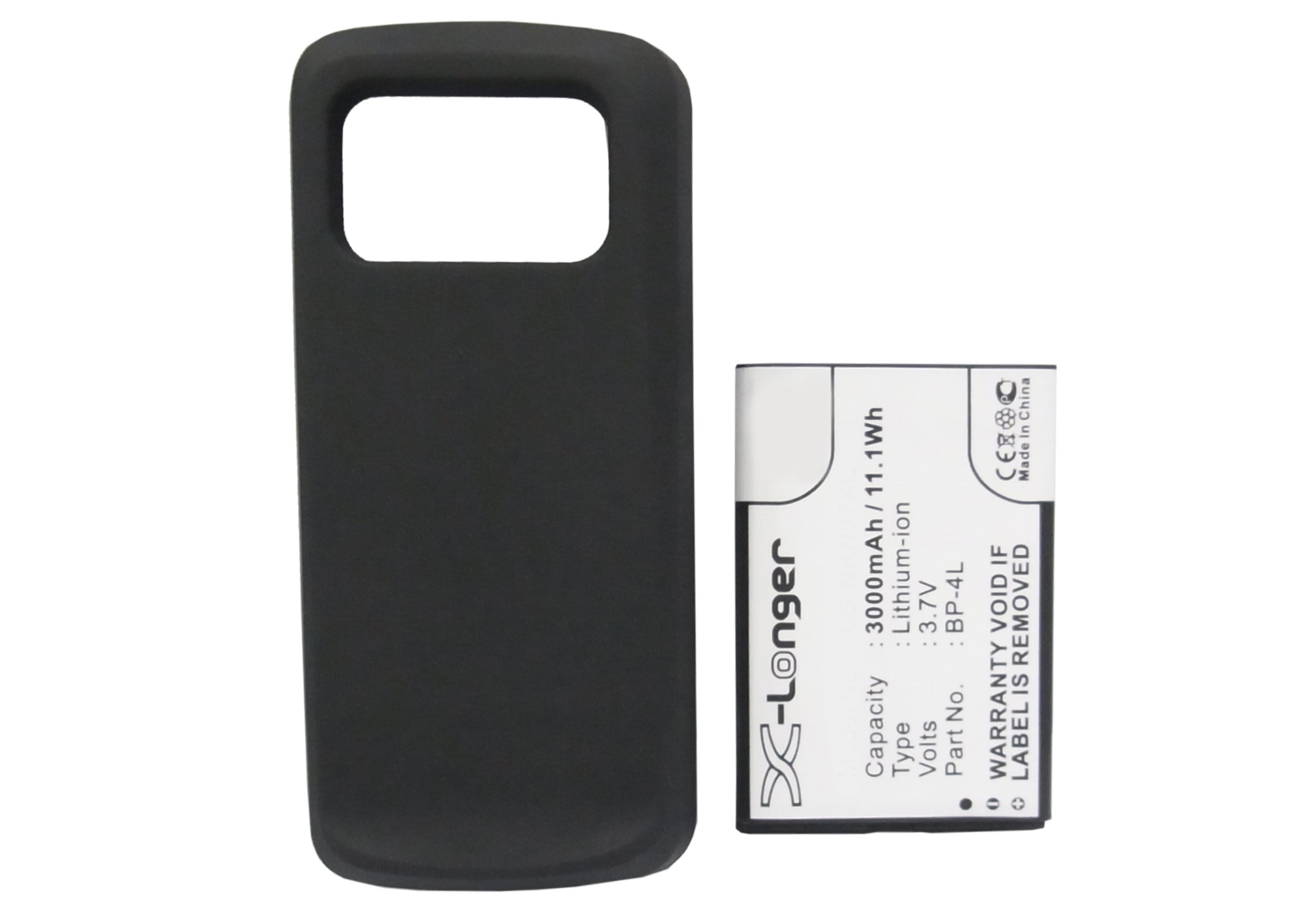 Synergy Digital Battery Compatible With Nokia BP-4L Cellphone Battery - (Li-Ion, 3.7V, 3000 mAh / 11.1Wh)