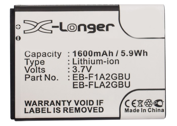 Synergy Digital Battery Compatible With NTT Docomo EB-F1A2GBU Cellphone Battery - (Li-Ion, 3.7V, 1600 mAh / 5.92Wh)
