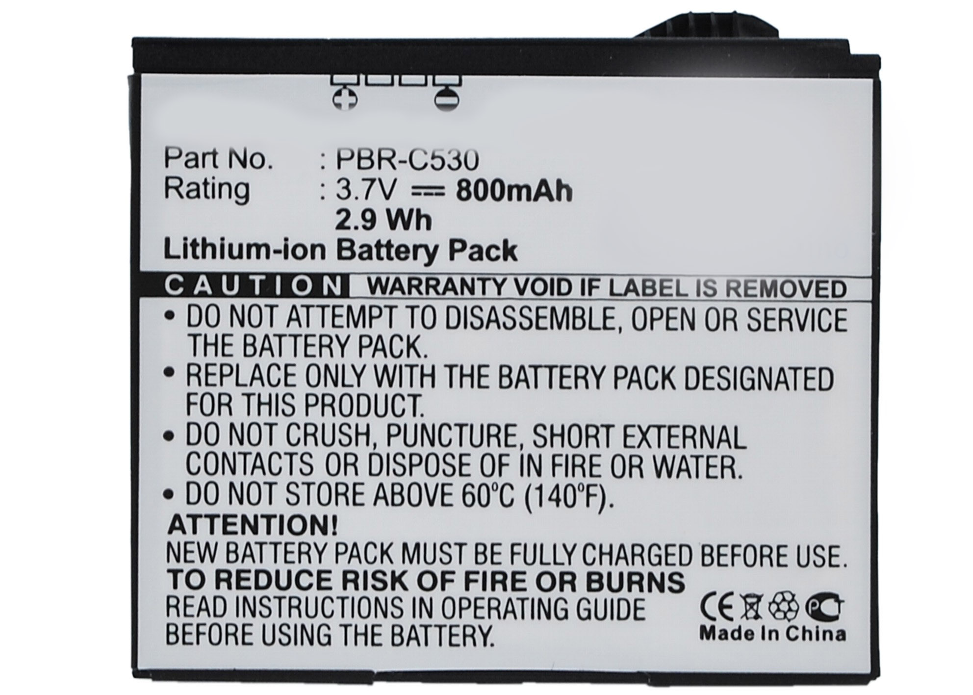Synergy Digital Battery Compatible With Pantech 5HTB0045B0A Cellphone Battery - (Li-Ion, 3.7V, 800 mAh)