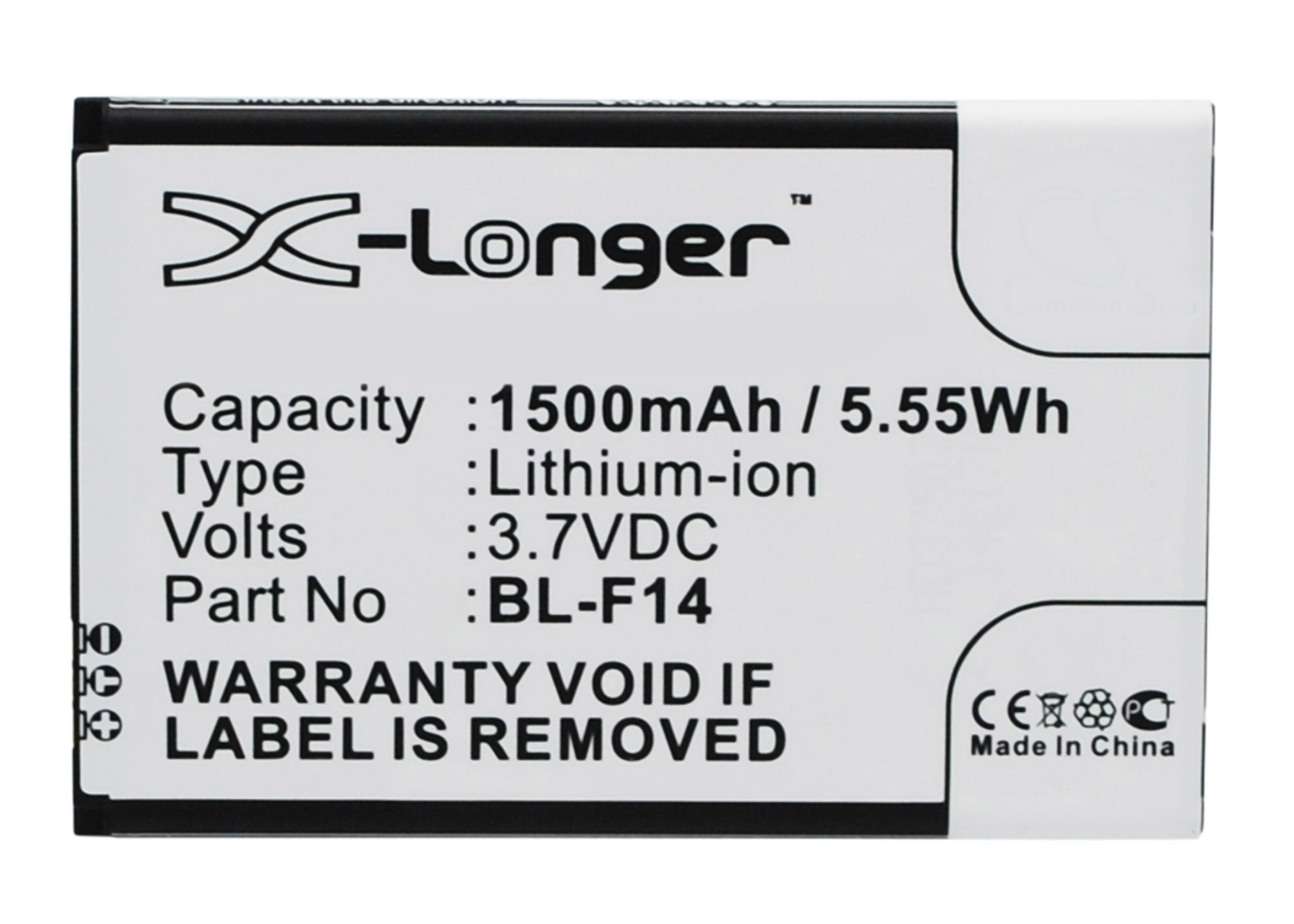 Synergy Digital Battery Compatible With PHICOMM BL-F14 Cellphone Battery - (Li-Ion, 3.7V, 1500 mAh / 5.55Wh)