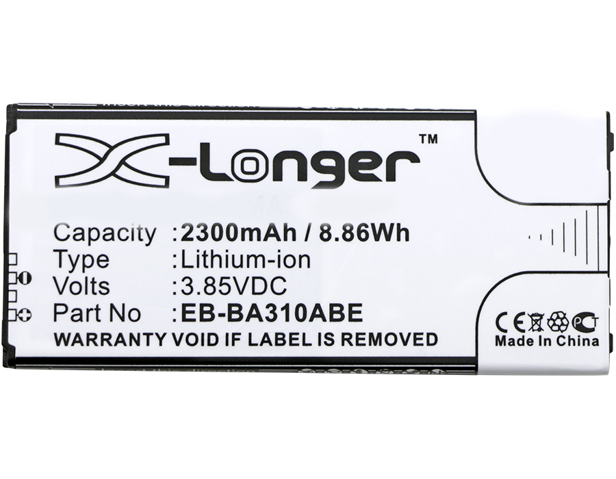 Synergy Digital Battery Compatible With Samsung EB-BA310ABE Cellphone Battery - (Li-Ion, 3.85V, 2300 mAh / 8.86Wh)