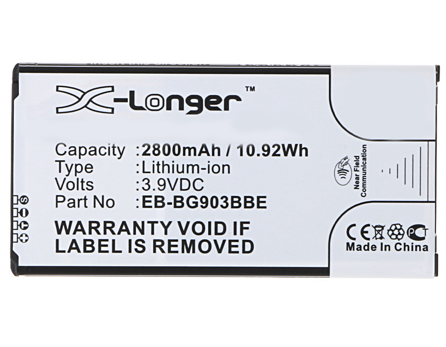 Synergy Digital Battery Compatible With Samsung EB-BG903BBA Cellphone Battery - (Li-Ion, 3.9V, 2800 mAh / 10.92Wh)