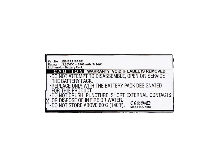 Synergy Digital Battery Compatible With Samsung EB-BA710ABE Cellphone Battery - (Li-Ion, 3.85V, 2400 mAh / 9.24Wh)