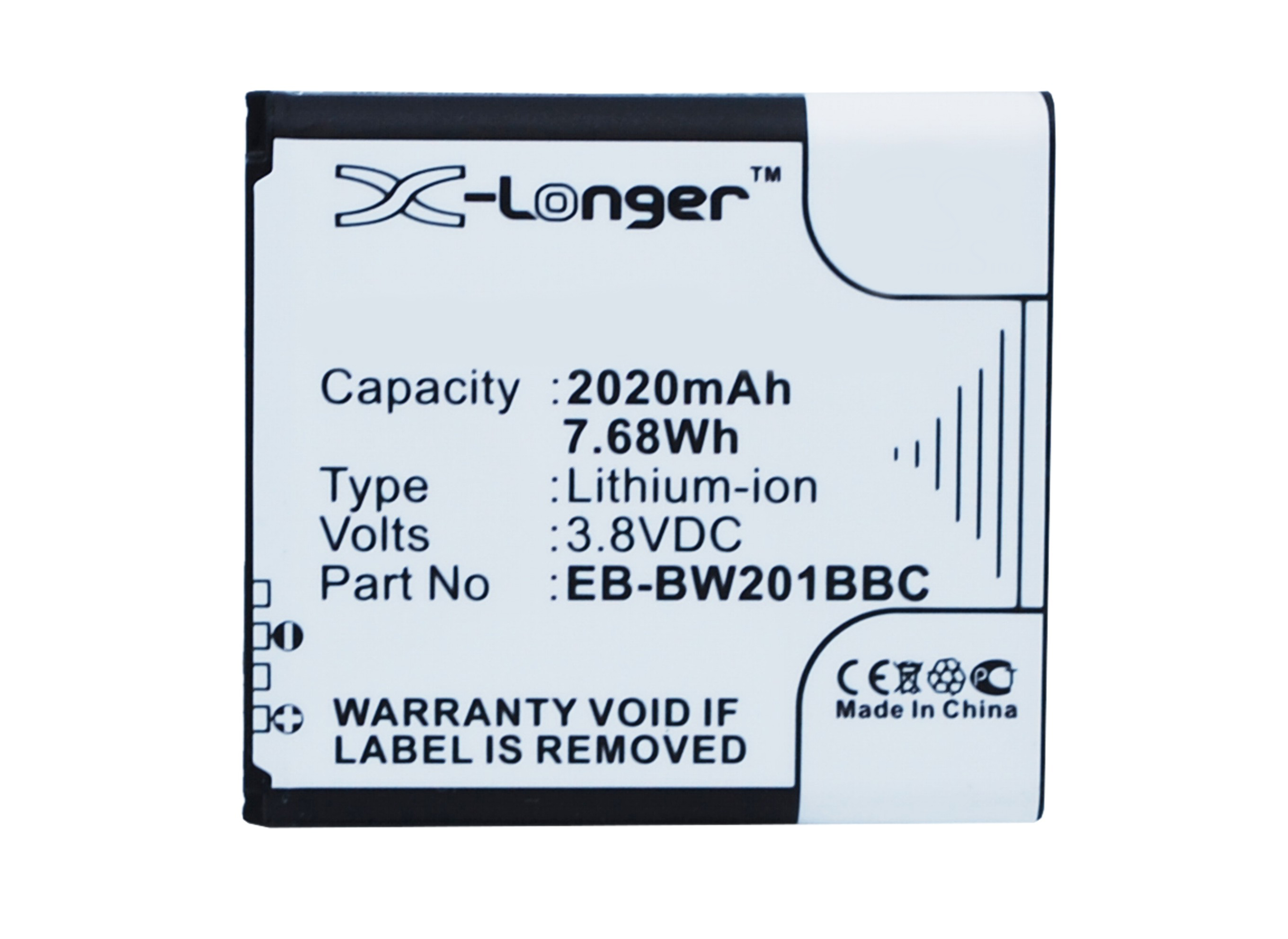 Synergy Digital Battery Compatible With Samsung EB-BW201BBC Cellphone Battery - (Li-Ion, 3.8V, 2020 mAh / 7.68Wh)