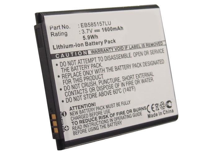 Synergy Digital Battery Compatible With Samsung EB585157LU Cellphone Battery - (Li-Ion, 3.7V, 1600 mAh / 5.9Wh)