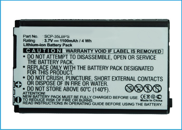 Synergy Digital Battery Compatible With Sanyo SCP-35LBPS Cellphone Battery - (Li-Ion, 3.7V, 1100 mAh / 4.07Wh)