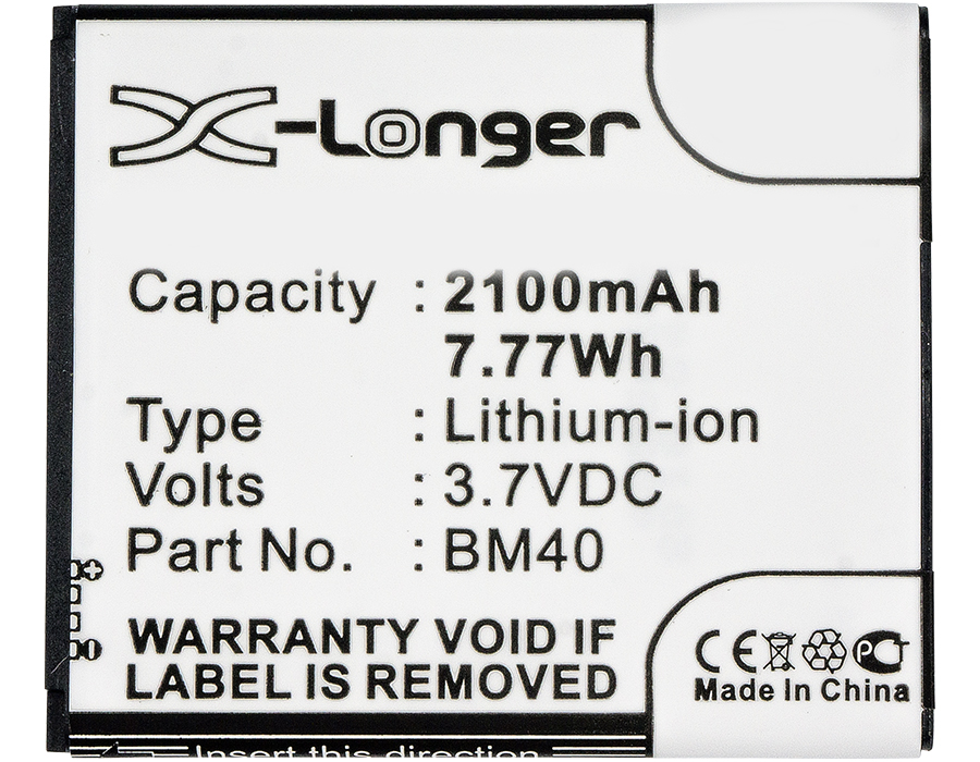 Synergy Digital Battery Compatible With Xiaomi BM40 Cellphone Battery - (Li-Ion, 3.7V, 2100 mAh / 7.77Wh)